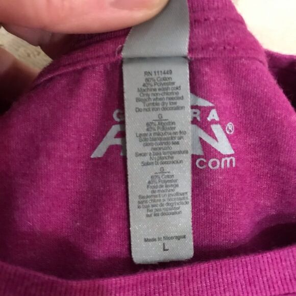 Gone For A Run Girls Run The World Tee Shirt Track Cross Country Runner Pink L - Picture 7 of 9